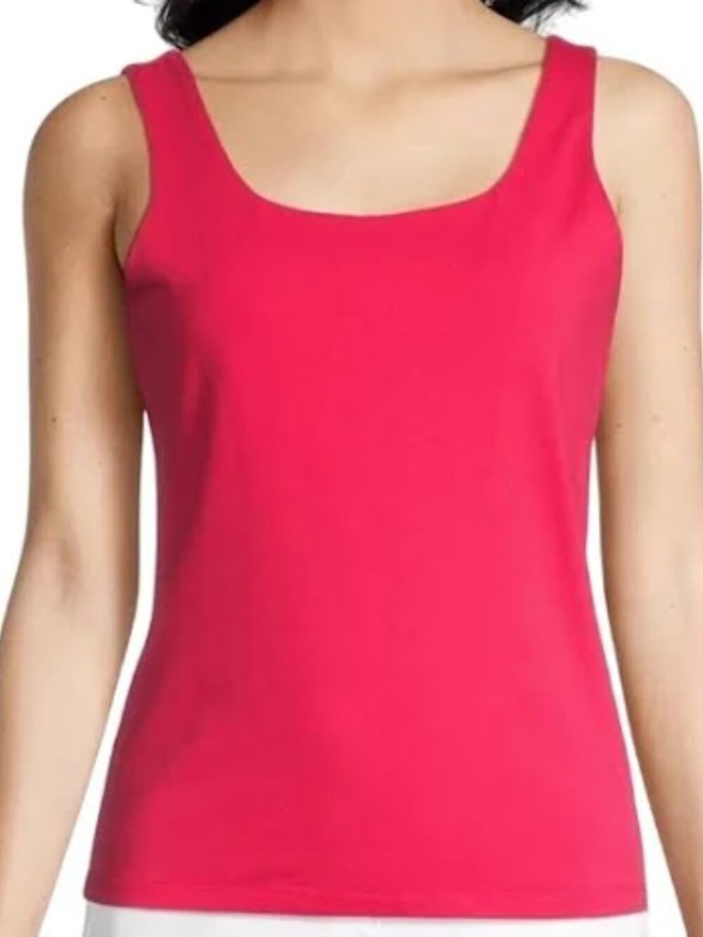 NIC+ZOE Tank Top Women's Size S Pink Rose Stretch Shelf Bra